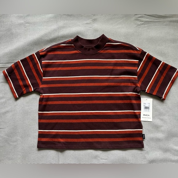 RVCA Boxy Mock Neck Short Sleeve Shirt - Picture 3 of 5